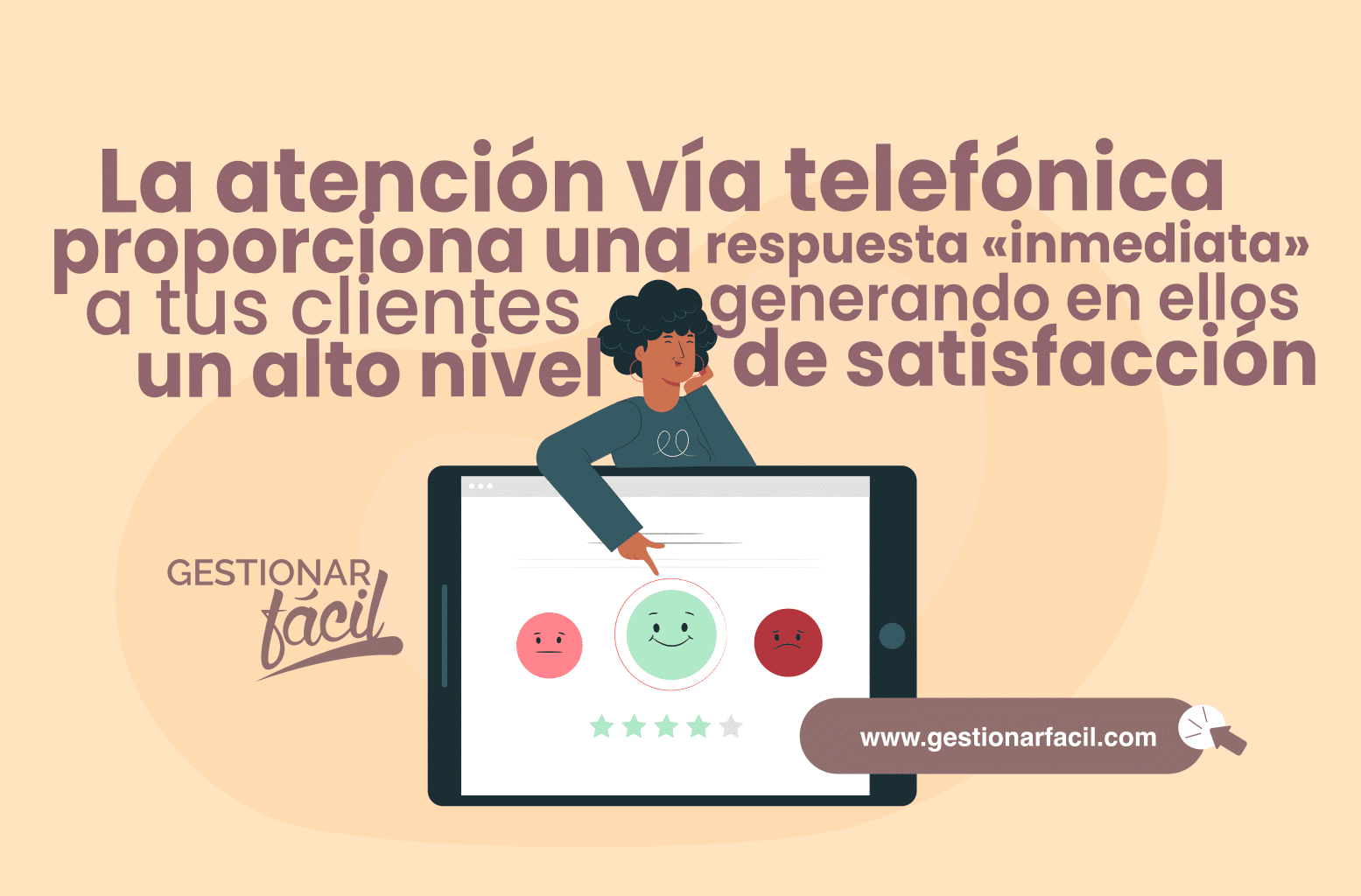 La atención vía telefónica proporciona una respuesta «inmediata» a tus clientes.