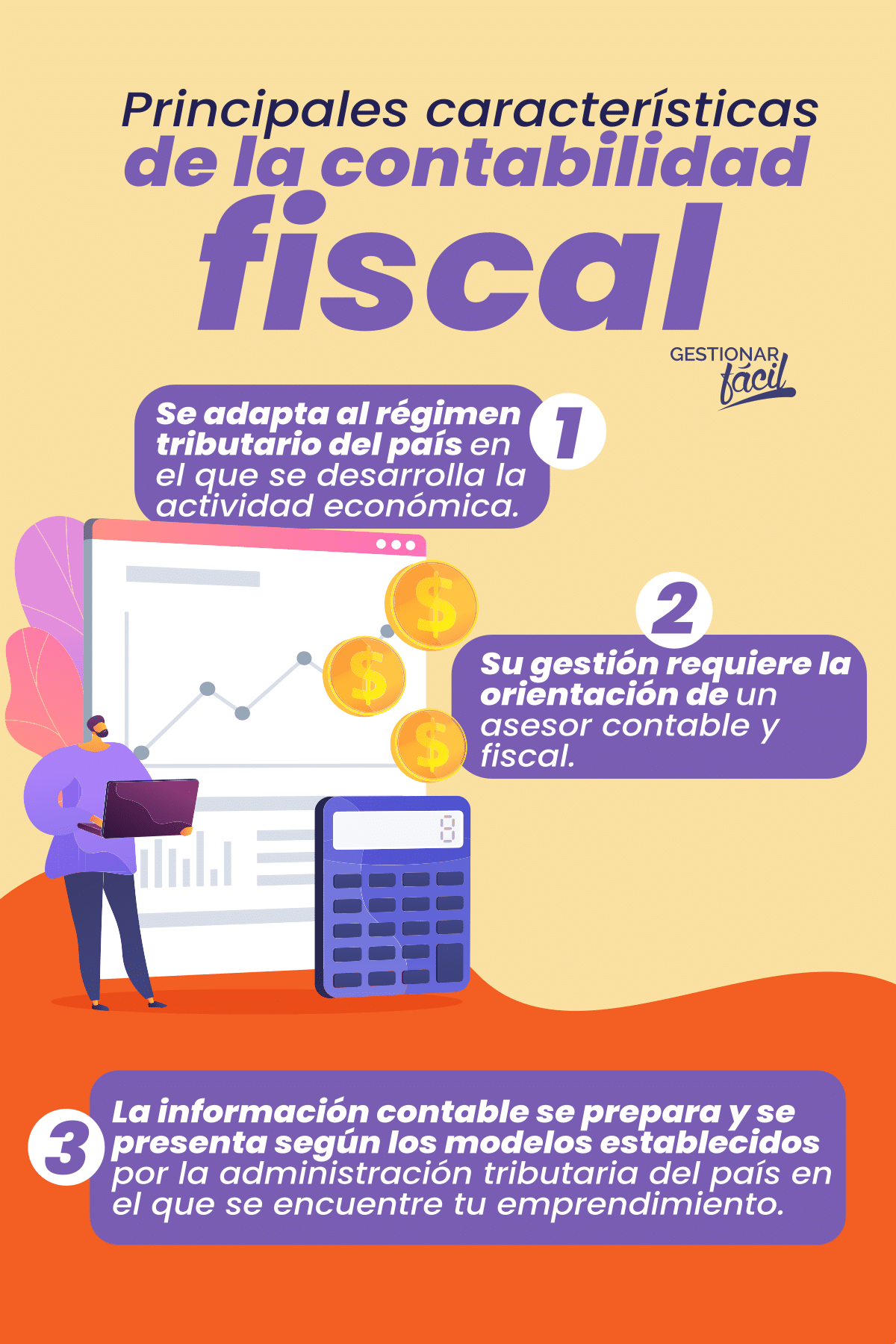 Principales características de la contabilidad fiscal.