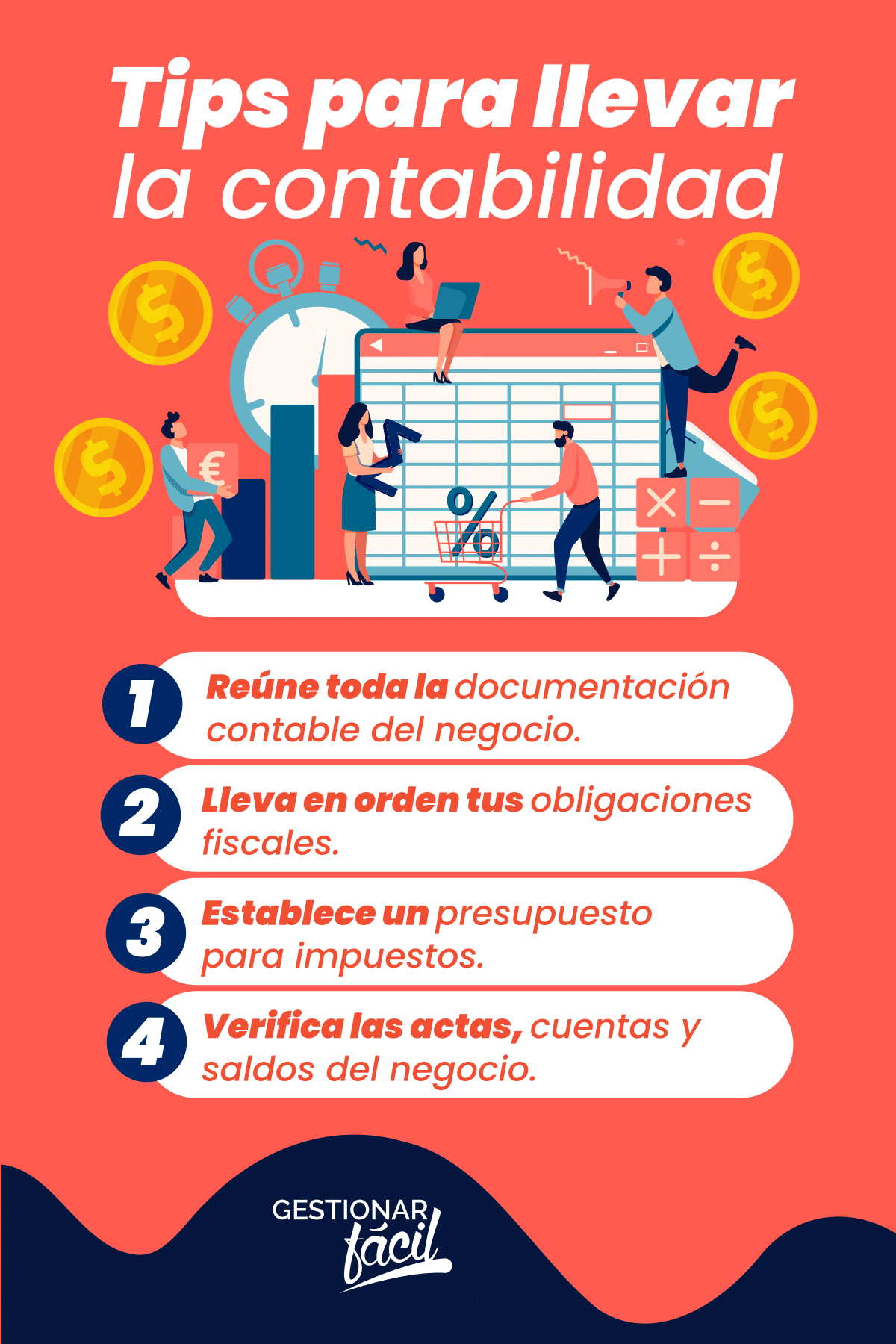 Tips para llevar en orden la contabilidad fiscal de tu negocio en México.