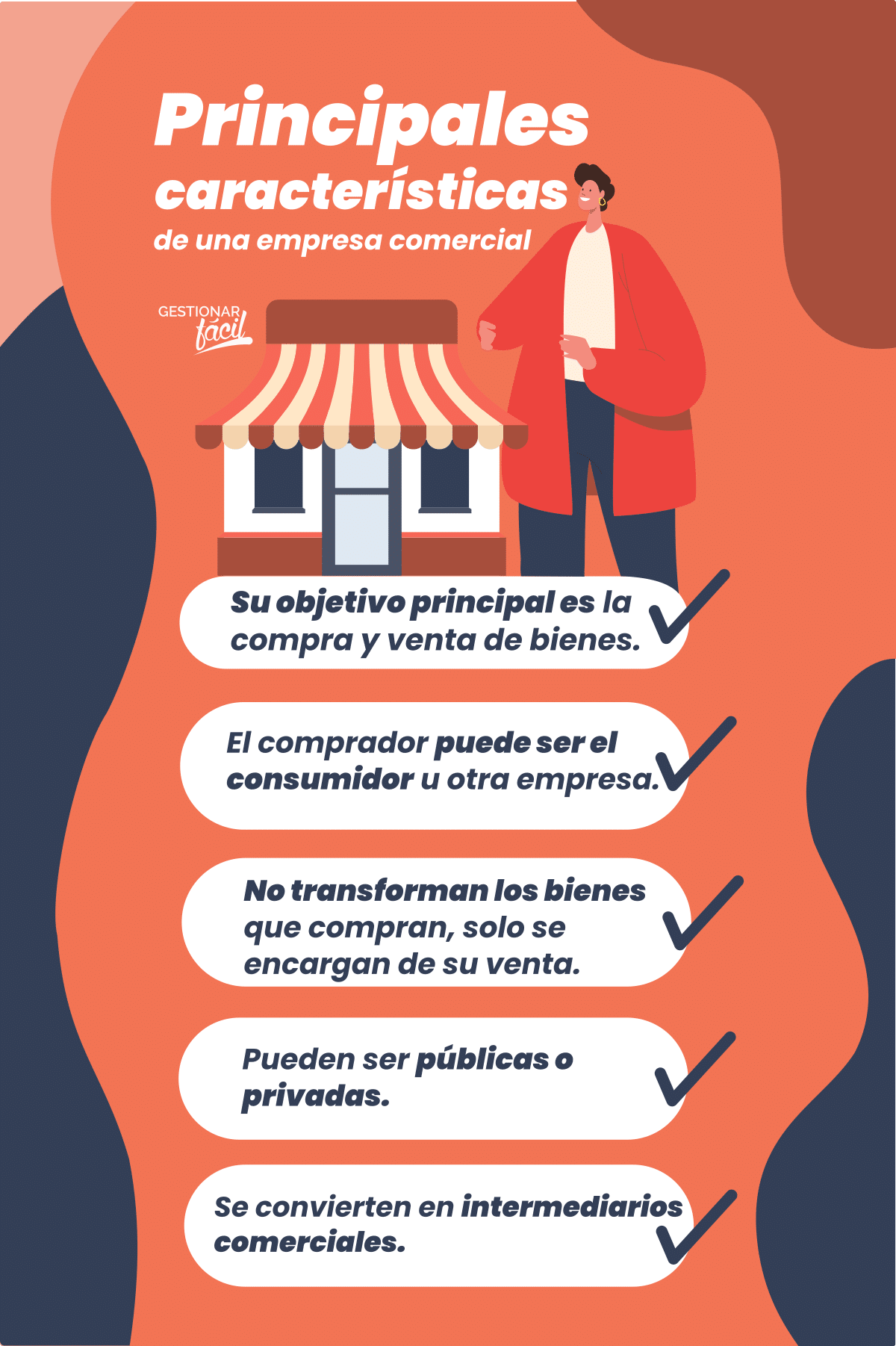 Costos directos e indirectos en una empresa comercial.