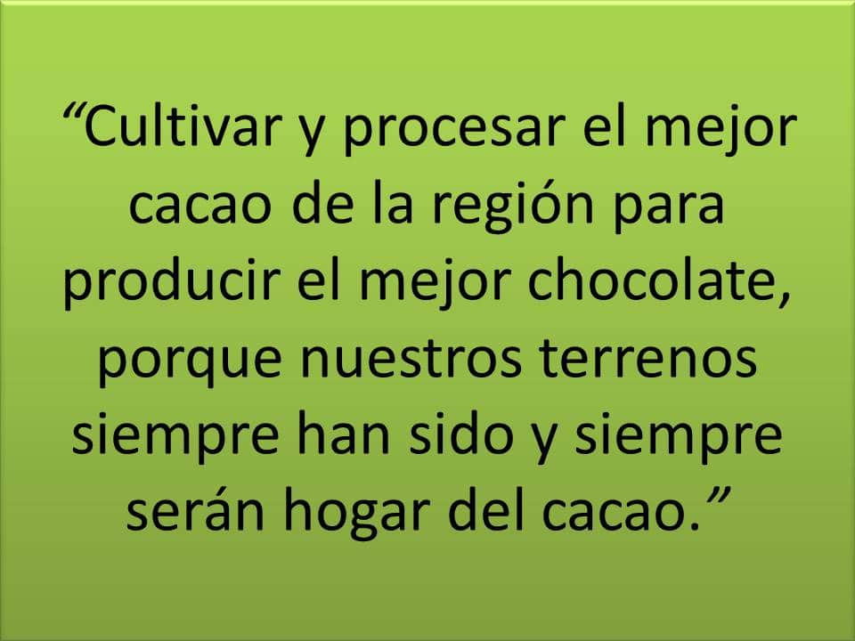 Misión de una productora de cacao