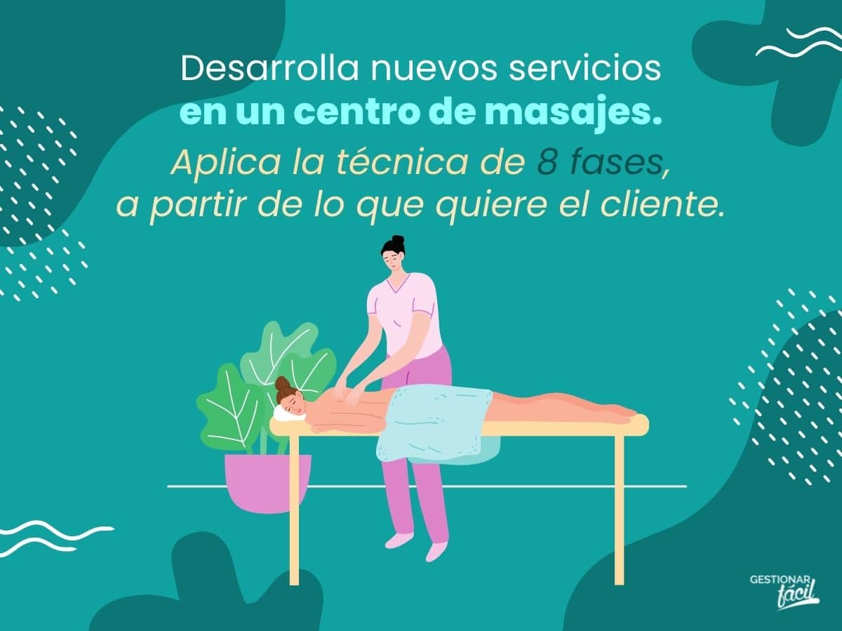 Desarrolla nuevos servicios en un centro de masajes en 8 fases