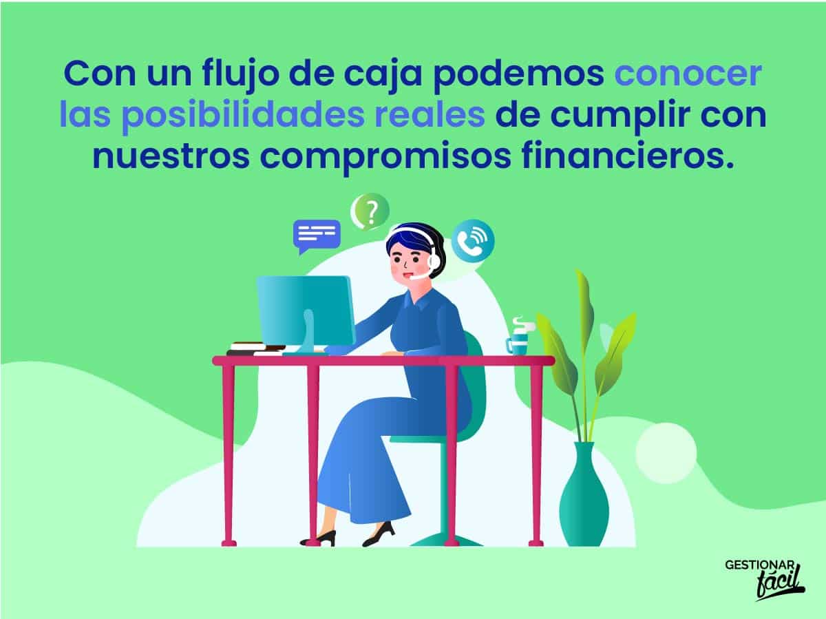 Flujo de caja de una empresa de servicios