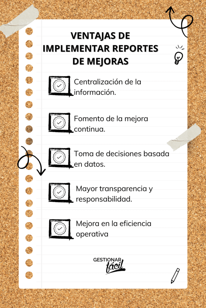 Optimiza Procesos con Sistema de Reporte de Mejoras