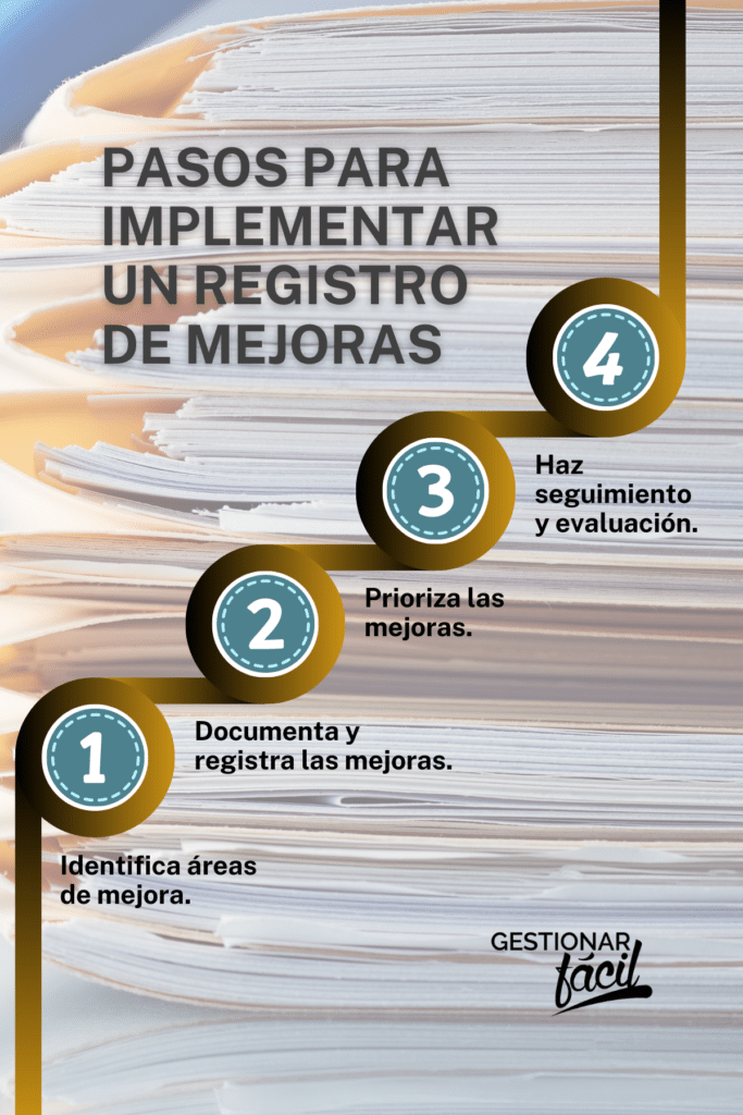 Gestiona tu Registro de Mejoras eficazmente